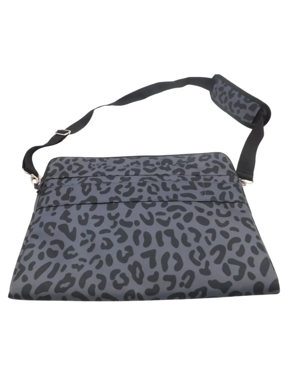 Mosiso Leopard Print Laptop Shoulder Bag Adjustable Strap Lightweight Stylish